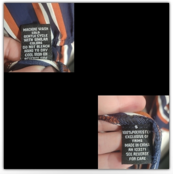 J for Justify striped top size small - Picture 4 of 4